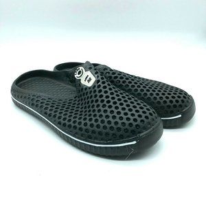 Leda Womens Water Shoes Slip On Rubber Mesh 11